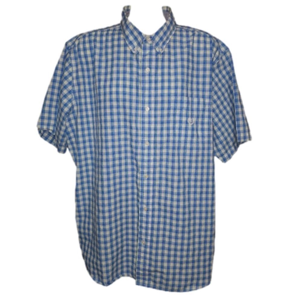CHAPS pocket button-up T-shirt​